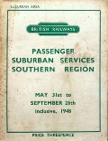 Passenger Suburban Services by British Railways Southern Region